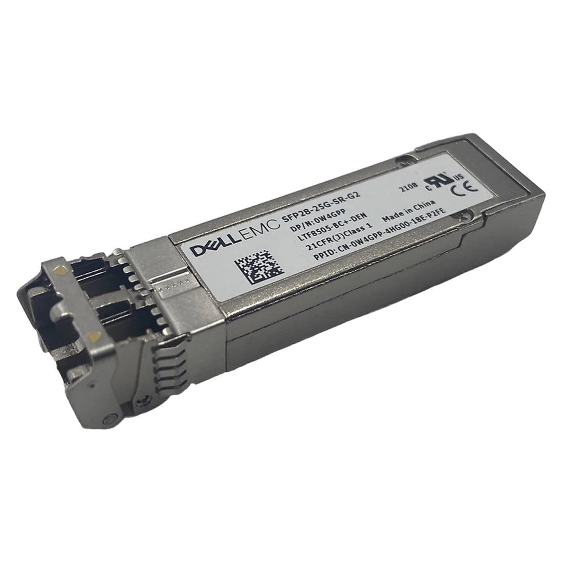 Dell LTF8505-BC+-DEN 25GbE SFP28 SR 850nm 100m MMF Duplex LC Pluggable Transceiver