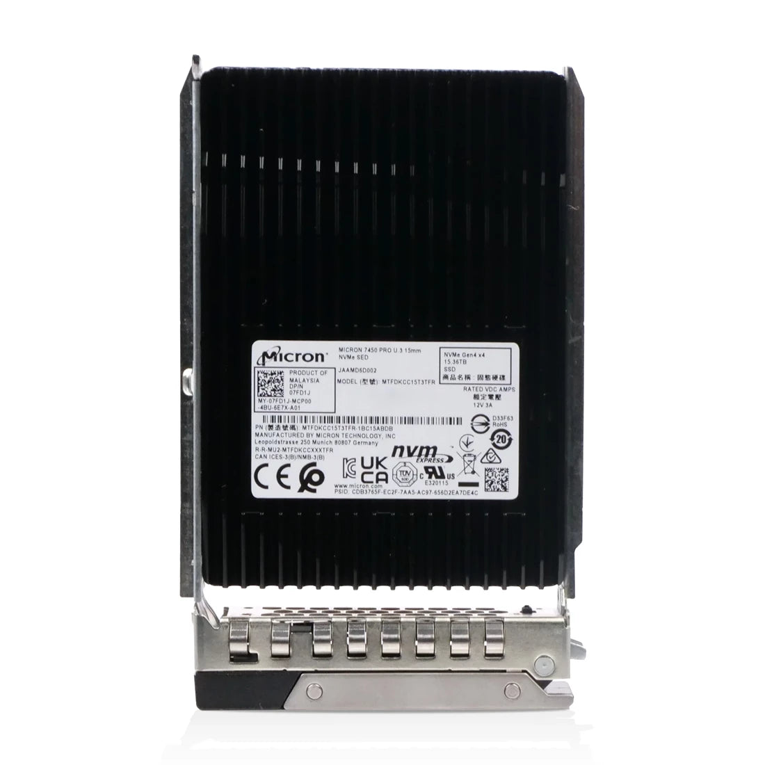 Dell 7FD1J 15.3TB SED U.3 2.5-Inch PCIe 4.0 NVMe SSD | USED