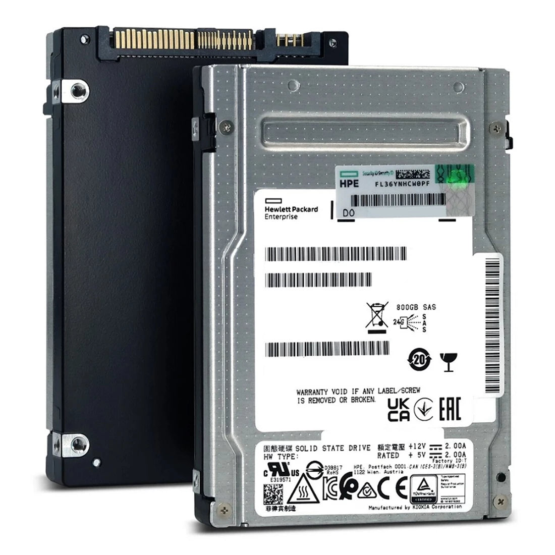 Kioxia PM6 SDFUQ76CAB91T SSD 800 GB SAS 24 Gbit/s HPE OEM | GEBRAUCHT
