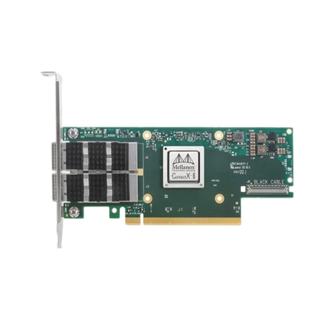 NVIDIA 900-9X6AF-0056-MT1 ConnectX-6 VPI アダプター カード HDR100 EDR IB および 100GbE デュアル ポート QSFP56 PCIe3.0/4.0 x16 参照 |使用済み