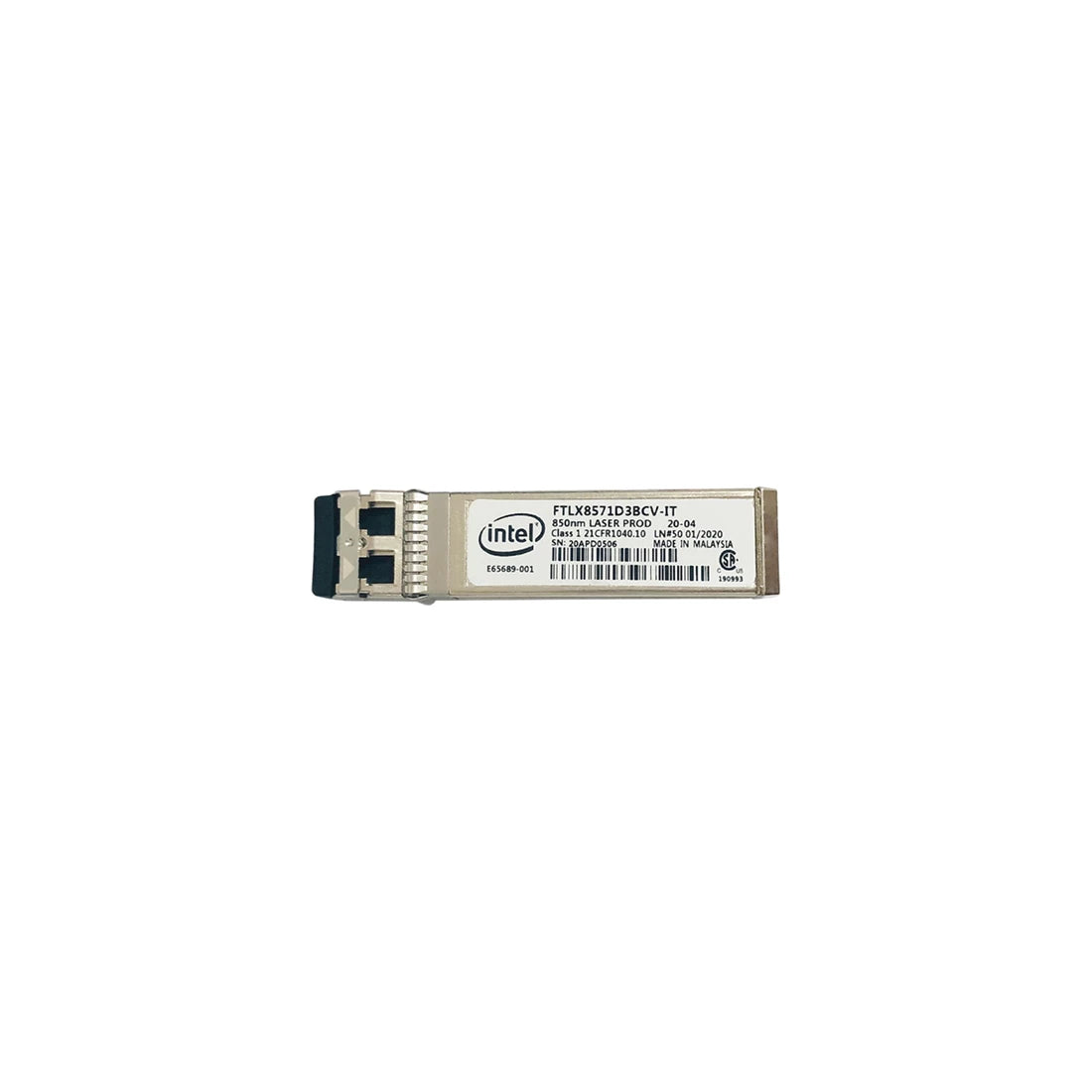 Intel E10GSFPSRG2P5 SFP+ トランシーバー モジュール 1000BASE-SX、10GBASE-SR プラグイン モジュール 新品 |真新しい メイン画像