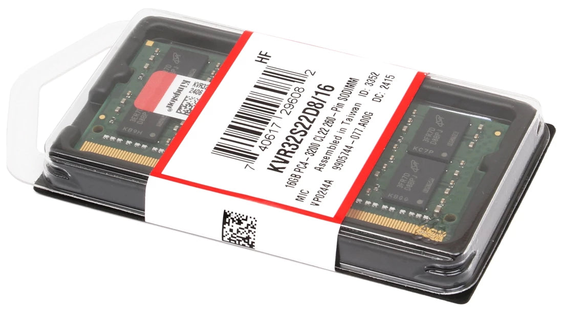 Kingston KVR32S22S8/16 16GB PC5-25600 DDR5-3200MT/s 1Rx8 Non ECC Memory | BRAND NEW