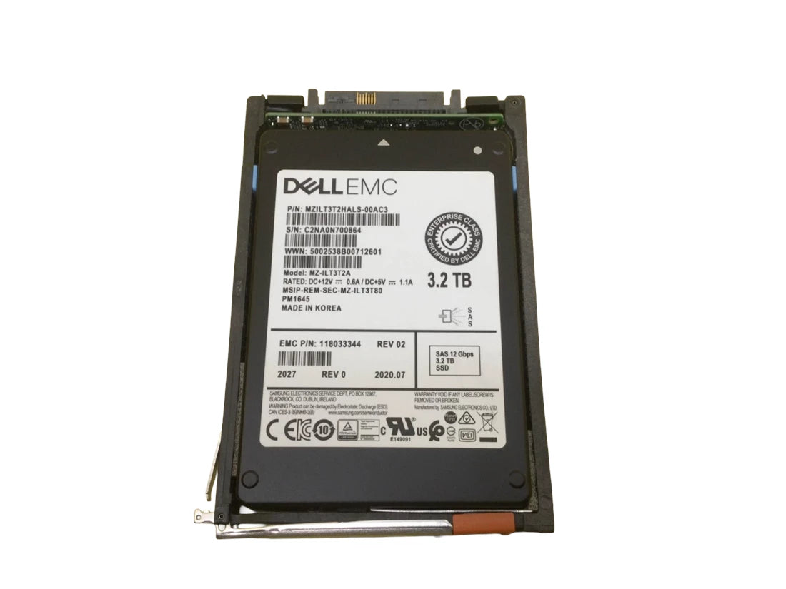 Samsung MZILT3T2HALS-00AC3 PM1645 3.2TB SAS 12Gbps 2.5inch Ssd EMC OEM | ĐÃ SỬ DỤNG Hình ảnh chính
