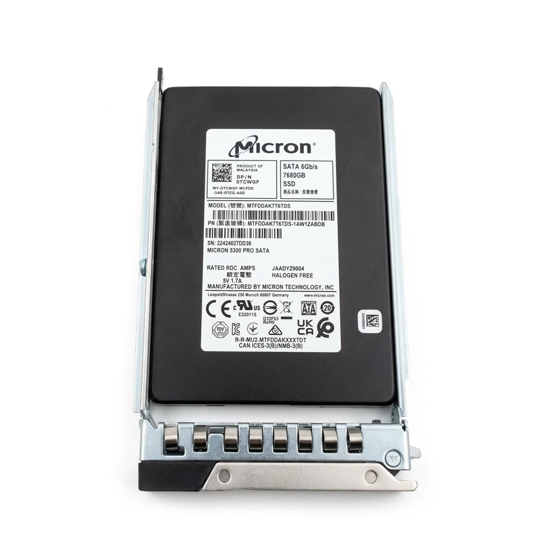 Dell TCWGF 7.68TB SATA 6Gbps 2.5" Read Intensive TLC SSD | BRAND NEW Main image