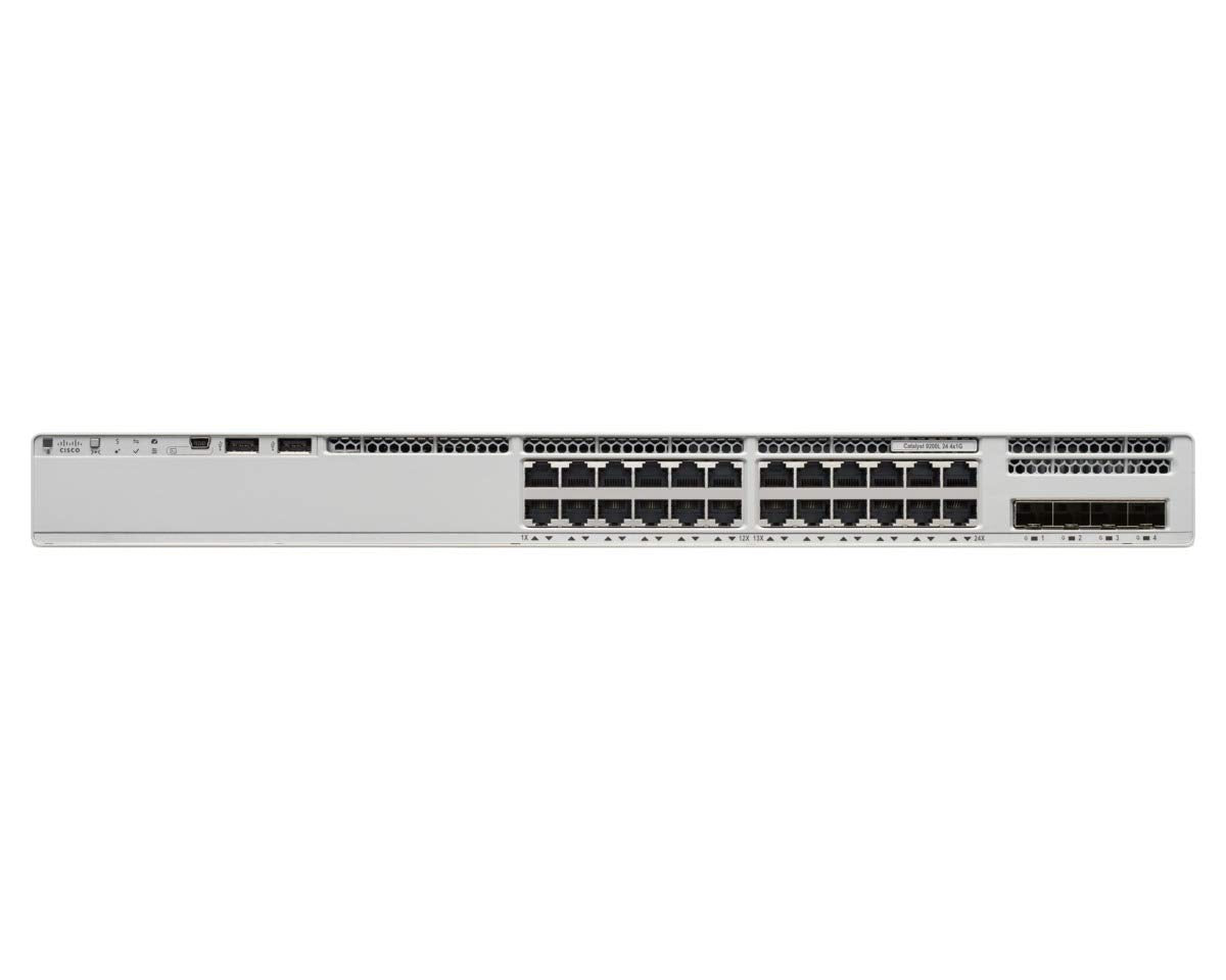 Cisco C9200L-24T-4X-E Catalyst 9200L 24端口 4x 10G SFP+ 网络基础管理型交换机 <tc>交换机</tc> - | 新
