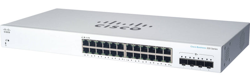 (<tc>NOUVELLE</tc>Cisco Business 24-GE | 4x10G SFP+ Smart <tc>Switch</tc> (CBS220-24T-4X) Image principale