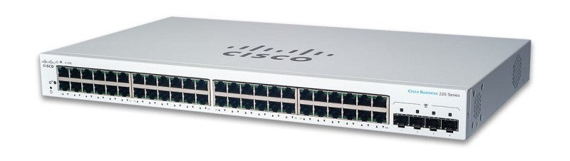 (NEW VENDOR) Cisco Business 48-GE | 4x1G SFP Smart Switch (CBS220-48T-4G)