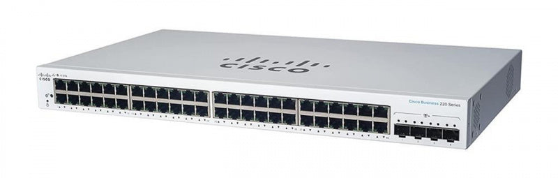 (<tc>새로운</tc>) Cisco Business 48-GE | 4x10G SFP+ 스마트 <tc>네트워크 스위치</tc> (CBS220-48T-4X) 메인 이미지