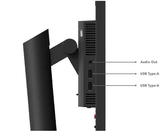 (New Vendor) Lenovo ThinkVision T24i-30 23.8" Borderless IPS Display, 1000:1, 4-6ms, 1920x1080, 250nits, 99% sRGB, VGA+DP+HDMI, Tilt, swivel, pivot, and height adjustable stand, USB Hub, TCO Display 9.0, Energy Star, EPEAT Gold|Pn:63CFMARXMY