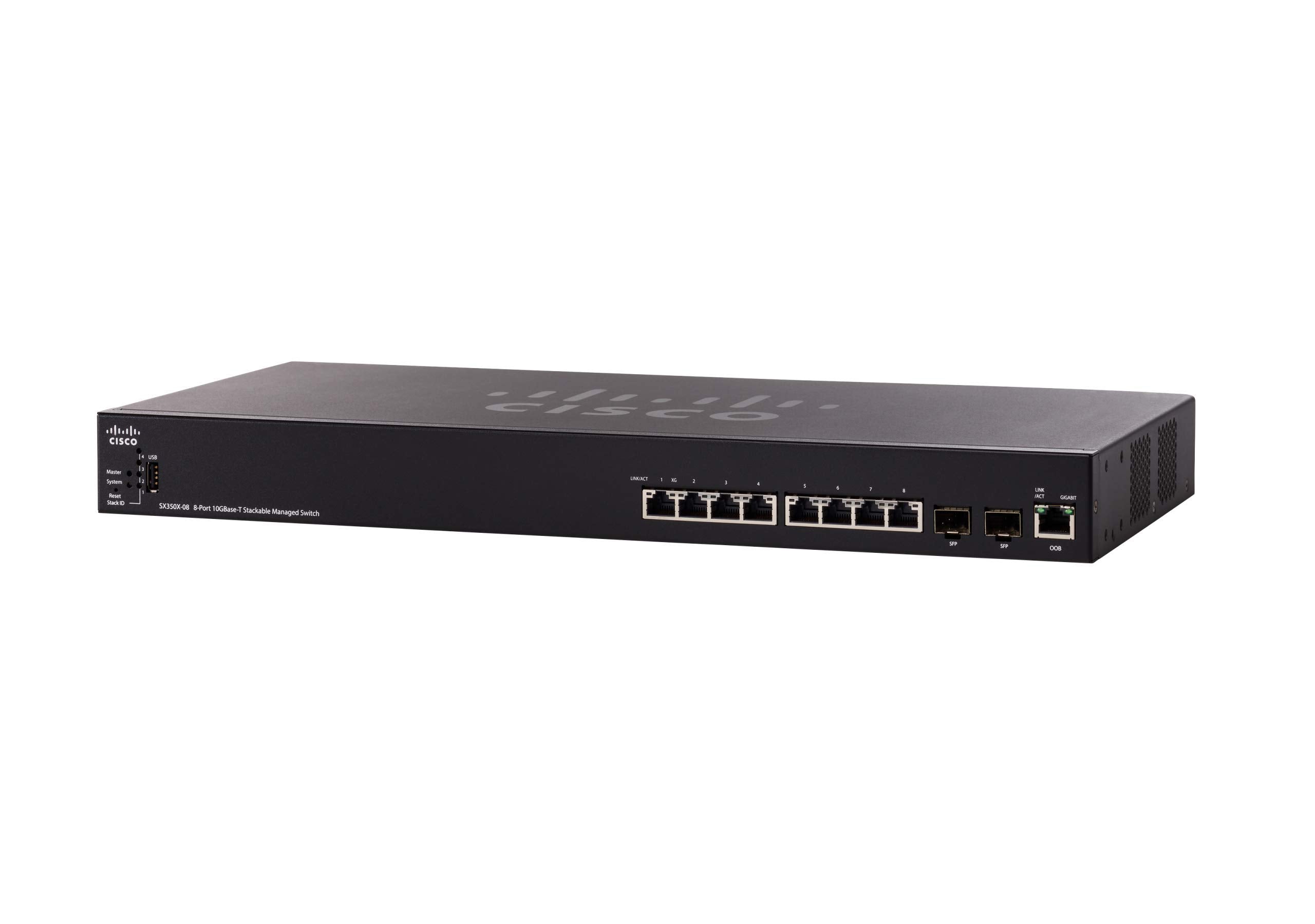 Cisco SX350X-08-K9 <tc>交换机</tc> 8 个 10G 10GBase-T 铜缆端口，2 个 10G SFP+ 端口 SX350X-08-K9-NA | 二手