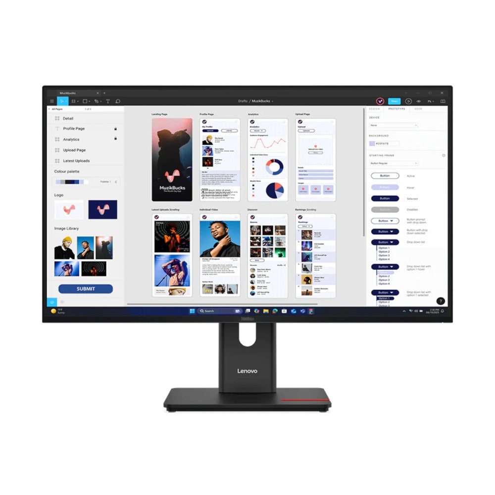 Lenovo ThinkVision T32UD-40, 31.5" 4K UHD 64B0GAR1MY | NEW VENDOR