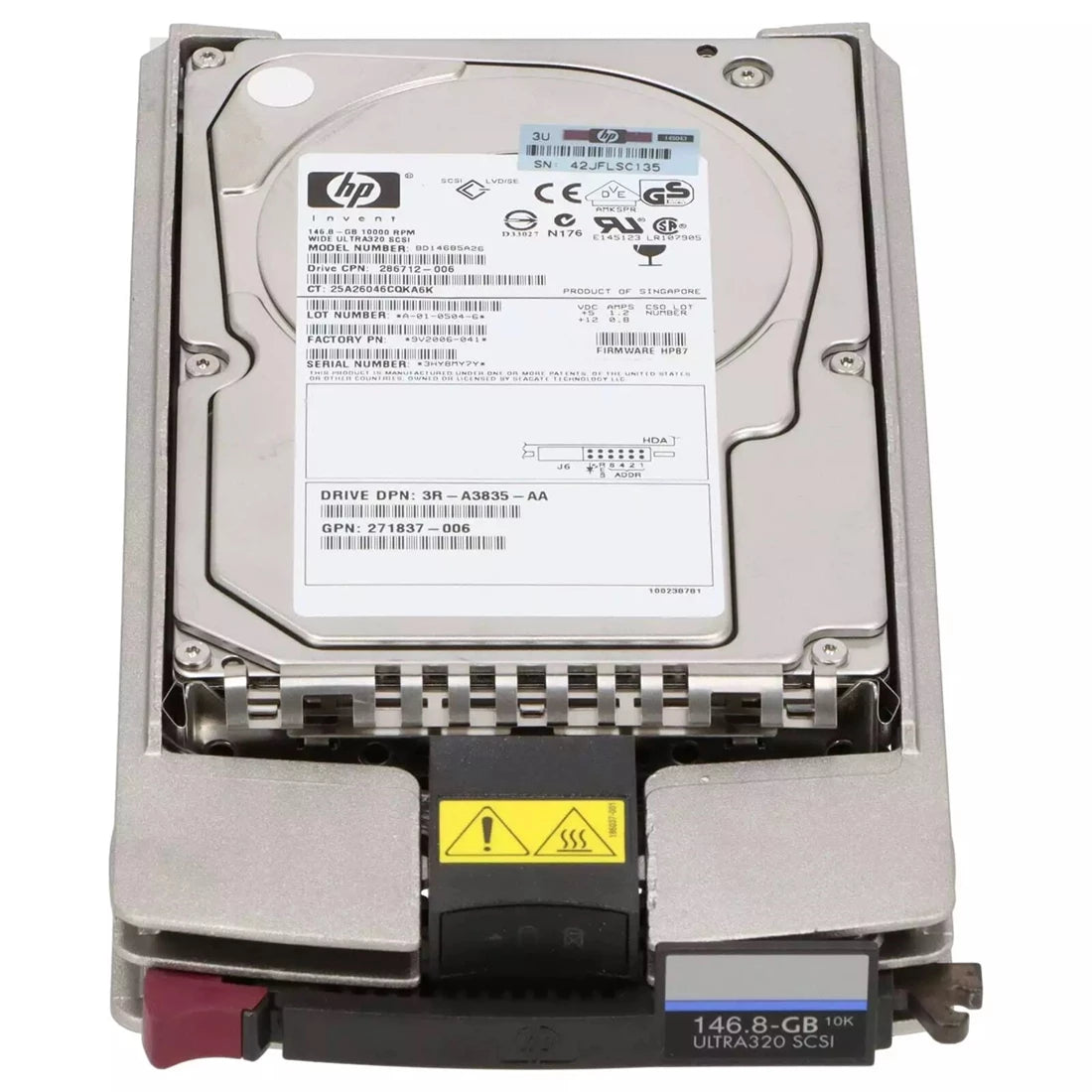 Ổ Cứng HP BD1468A4C5 146.8GB 10k 80Pin 3.5Inch Ultra320 SCSI | ĐÃ SỬ DỤNG