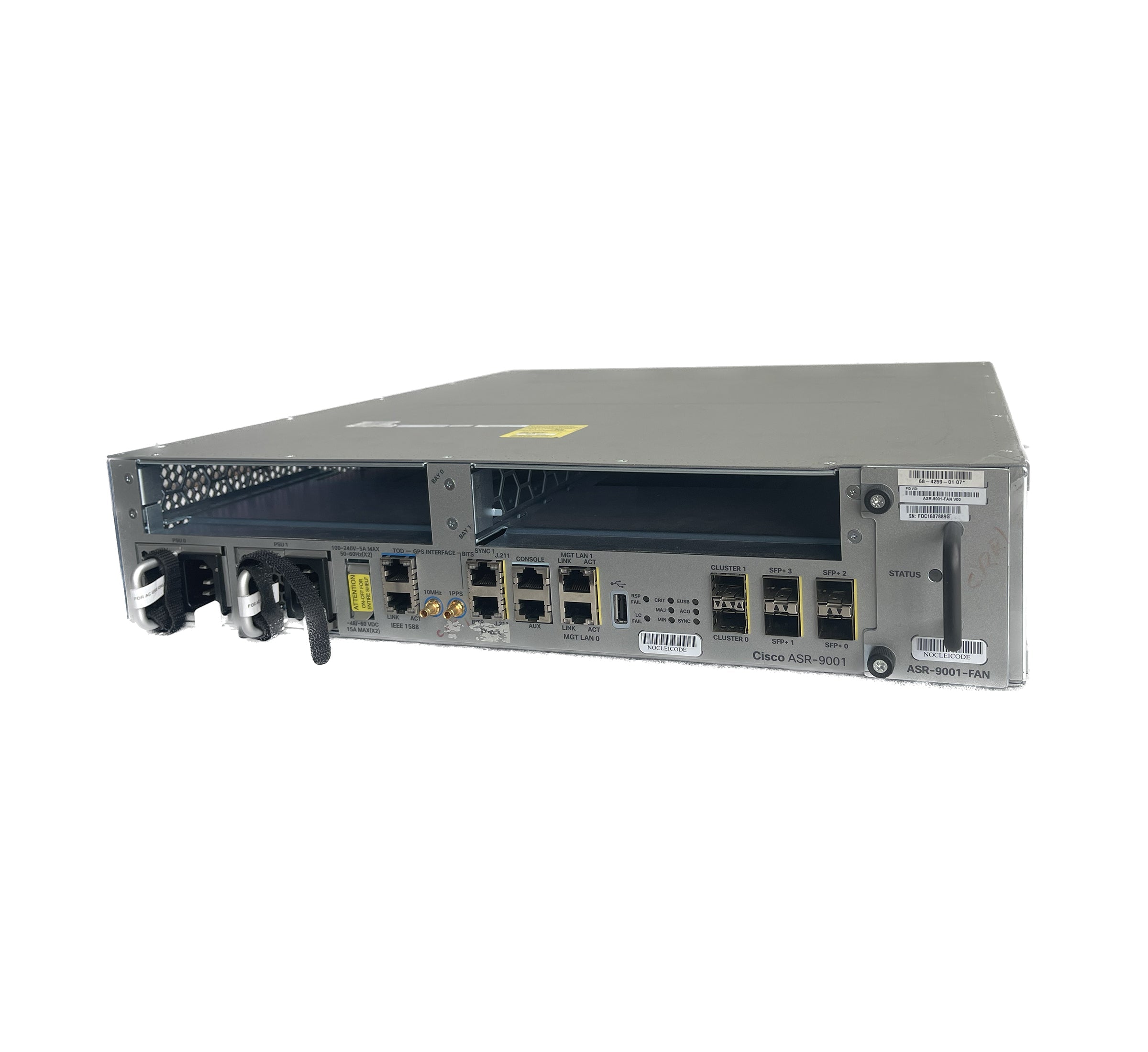 Cisco ASR 9001 Router 10 GigE, 40 Gigabit LAN, rackmontierbar, Dual A9K-750W-AC | GEBRAUCHT