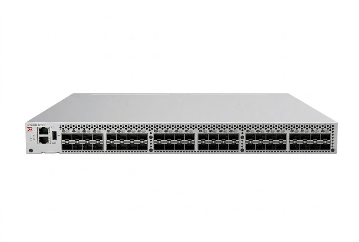博科 BR-6510-24-16G-R 6510 24端口 16Gbps 光纤通道 SAN 端口侧排气 <tc>交换机</tc> | 二手