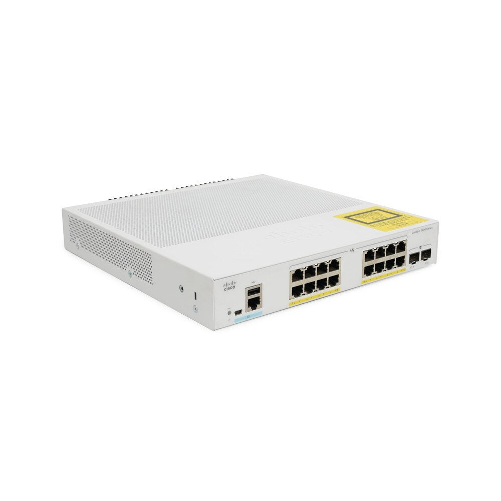 Cisco C1000-16P-E-2G-L Catalyst 1000 16x GbE PoE+ 120W 2x SFP Fanless Ext PSU L2 <tc>công tắc mạng</tc> | ĐÃ QUA SỬ DỤNG