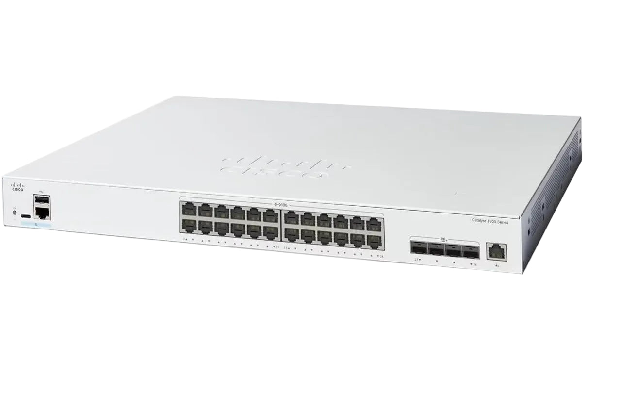 Cisco C1300-24XT Catalyst 1300 24 cổng 10G 20x RJ-45 4x SFP+/RJ-45 480 Gbps FPS L3 <tc>công tắc mạng</tc> | ĐÃ QUA SỬ DỤNG Hình ảnh chính