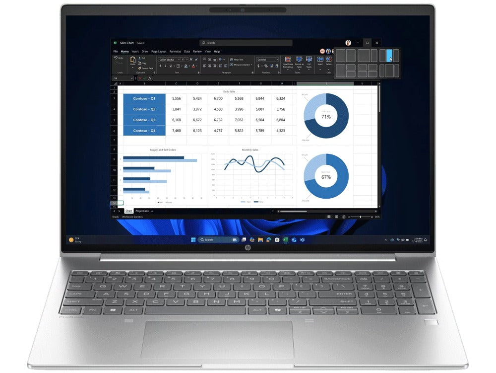 HP ProBook 4 G1i 16" AI Intel Core Ultra 7-255H 1TB SSD C1UK8PT#AB5 | NEW VENDOR