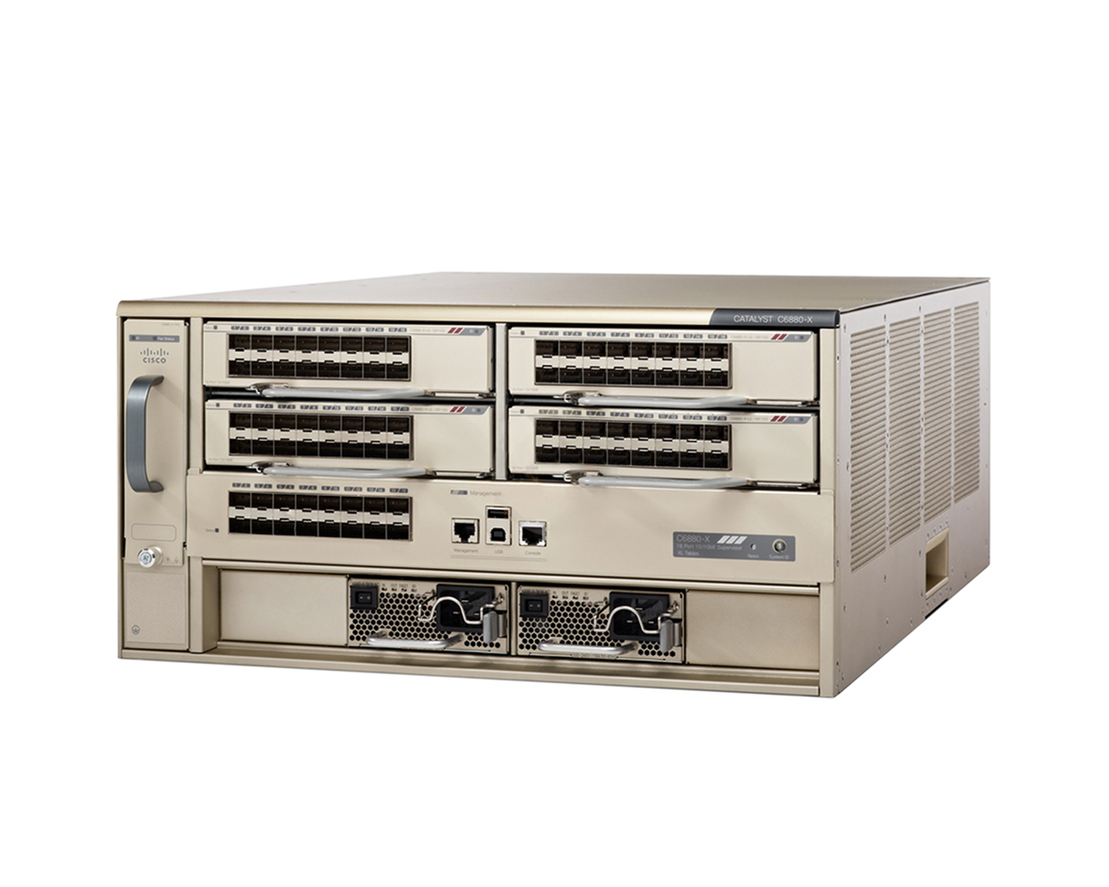 Cisco C6880-X-LE Catalyst 6880-X 16-Port 10GE SFP+ Standardtabellen Erweiterbare feste Aggregation <tc>Switch</tc> - | NEU