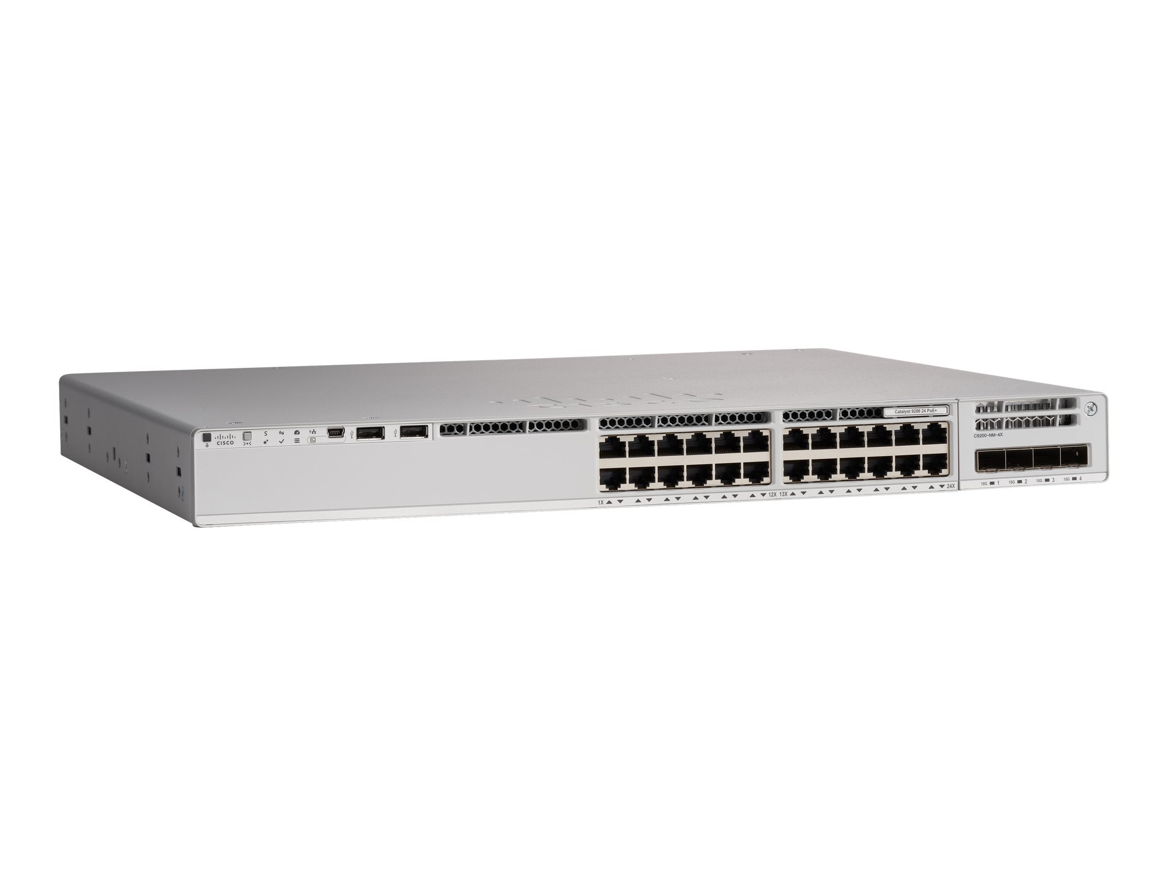 Cisco C9200L-24P-4G-E Catalyst 9200L 24-Port GbE PoE+ 195W 4x 1G SFP StackWise-80 Network Essentials Switch | USED Secondary image