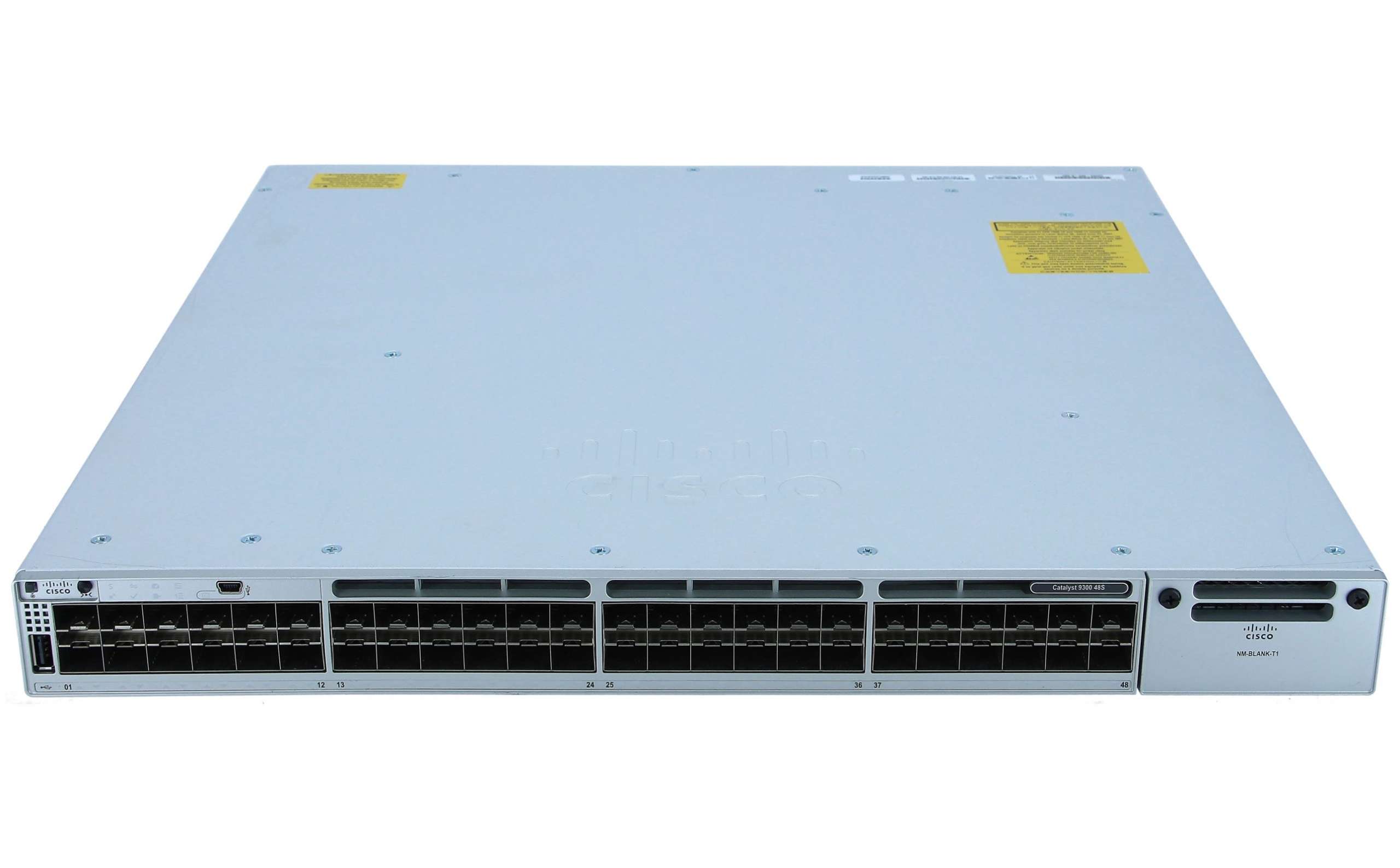 Cisco C9300-48S-E Catalyst 9300 48-Port 1G SFP Fiber Non-PoE StackWise-480 Network Essentials Switch | USED