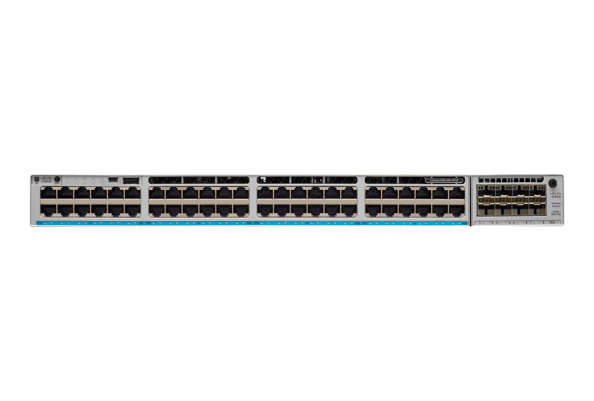 Cisco C9300-48UN-E Catalyst 9300 48端口5G多千兆UPOE 60W StackWise-480网络基础版 <tc>交换机</tc> | 二手