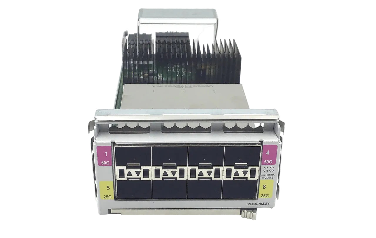Cisco C9350-NM-8Y Catalyst 9350 8x 25G/10G/1G または 4x 50G SFP56 200 Gbps アップリンク ネットワーク モジュール - |新しい