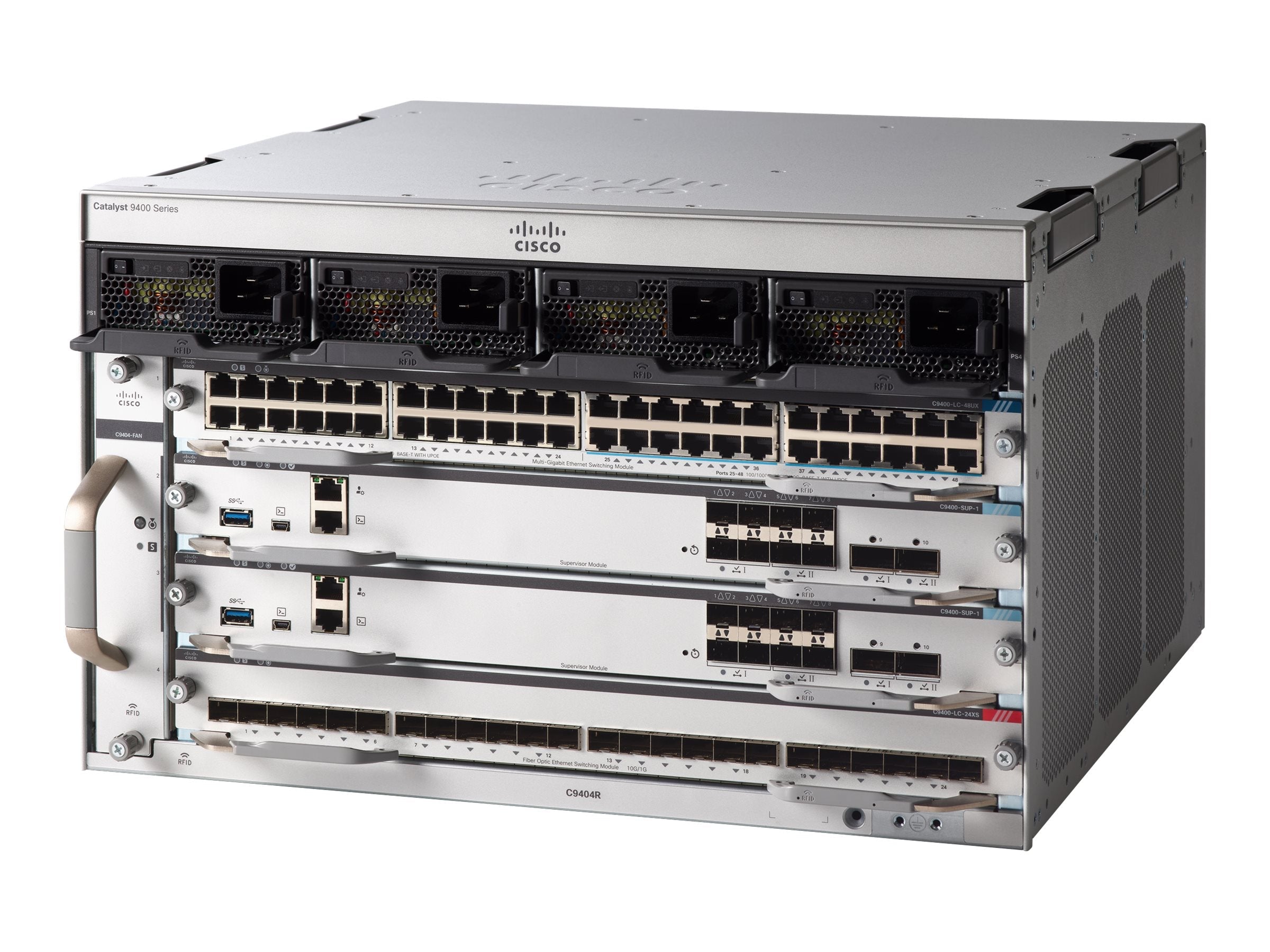 Cisco C9404R (4-Slot) Chassis mit C9400-DNA-A-3Y Lizenz - | Neu