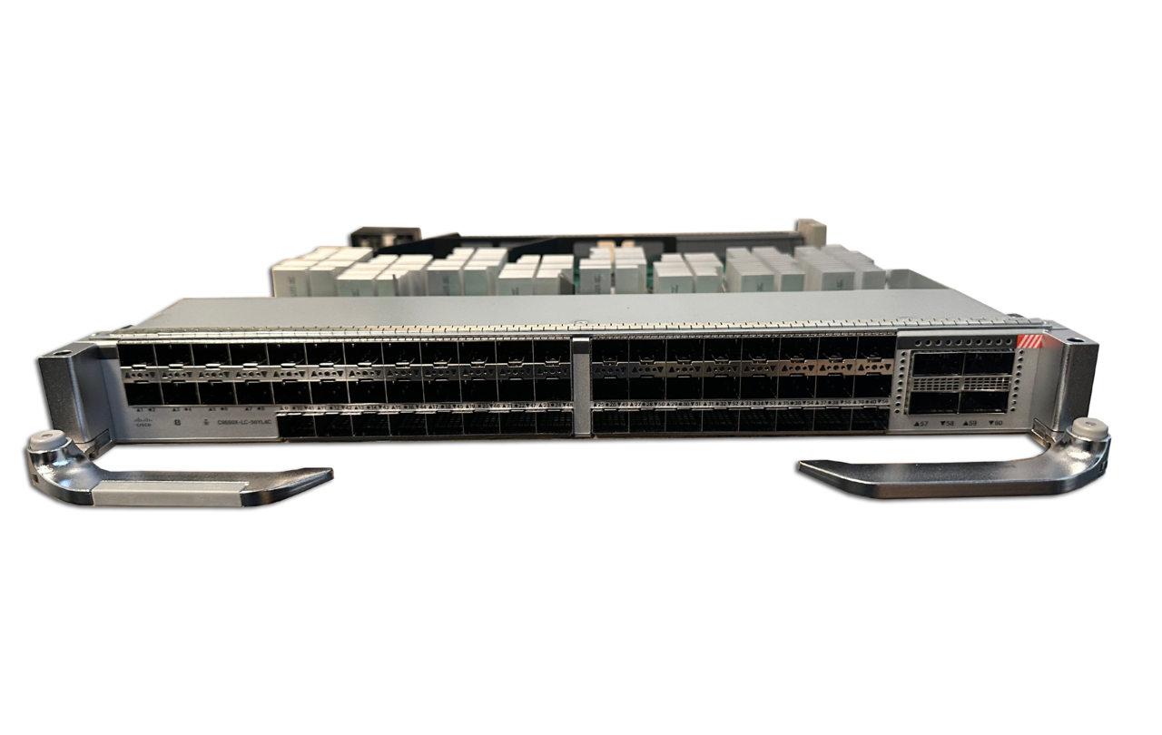 Cisco C9600X-LC-56YL4C Catalyst 9600 56 ポート SFP56 4x100G QSFP28 MACsec コンボ ライン カード |使用済み