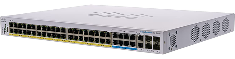 （全新）思科 Business 350 系列託管型 <tc>交換機</tc>是 - CBS350-48NGP-4X 主圖