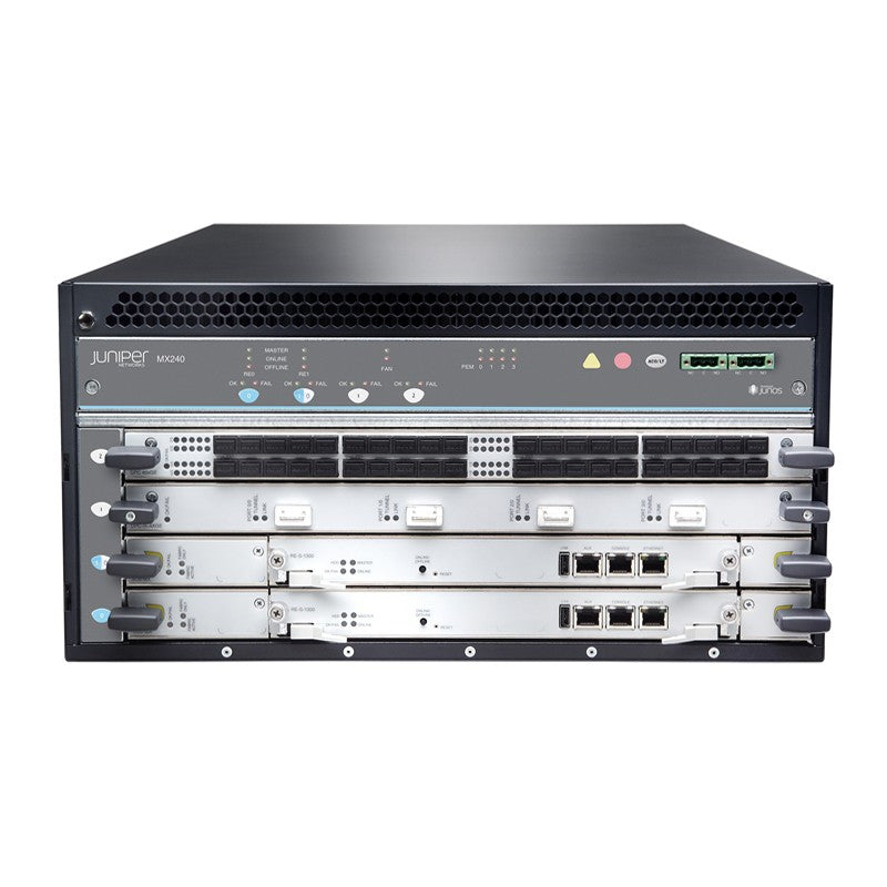 JUNIPER MX240 BP3 2X SCBE2-MX-S 2X RE-S-1800X4-32G MPC5E-40G10G PWR-MX480-2520 | GEBRAUCHT