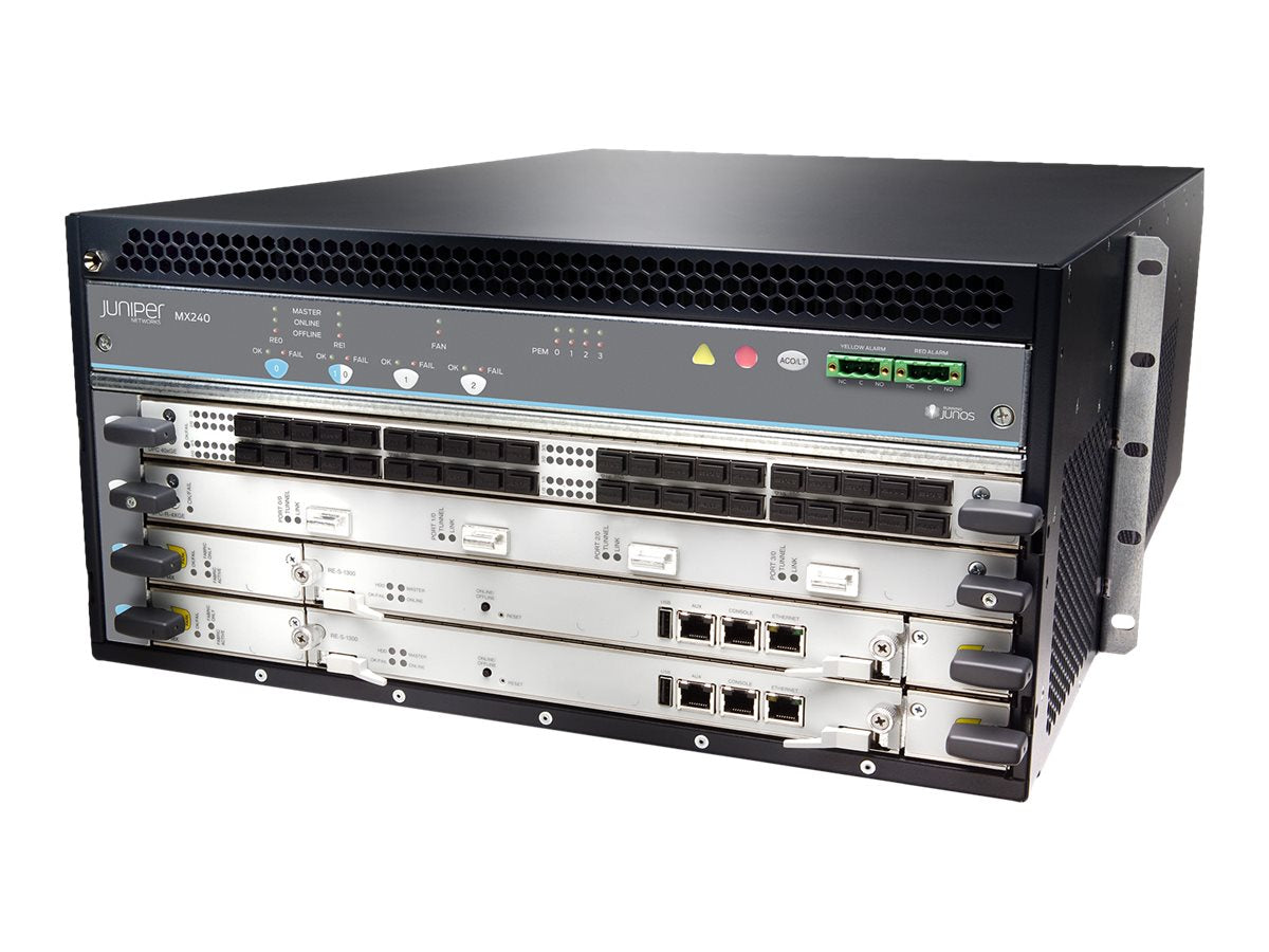 JUNIPER MX240-PREMIUM2-AC 2X RE-S-2000-4096 2X SCB 4X PWR-MX480-1200-AC | USED