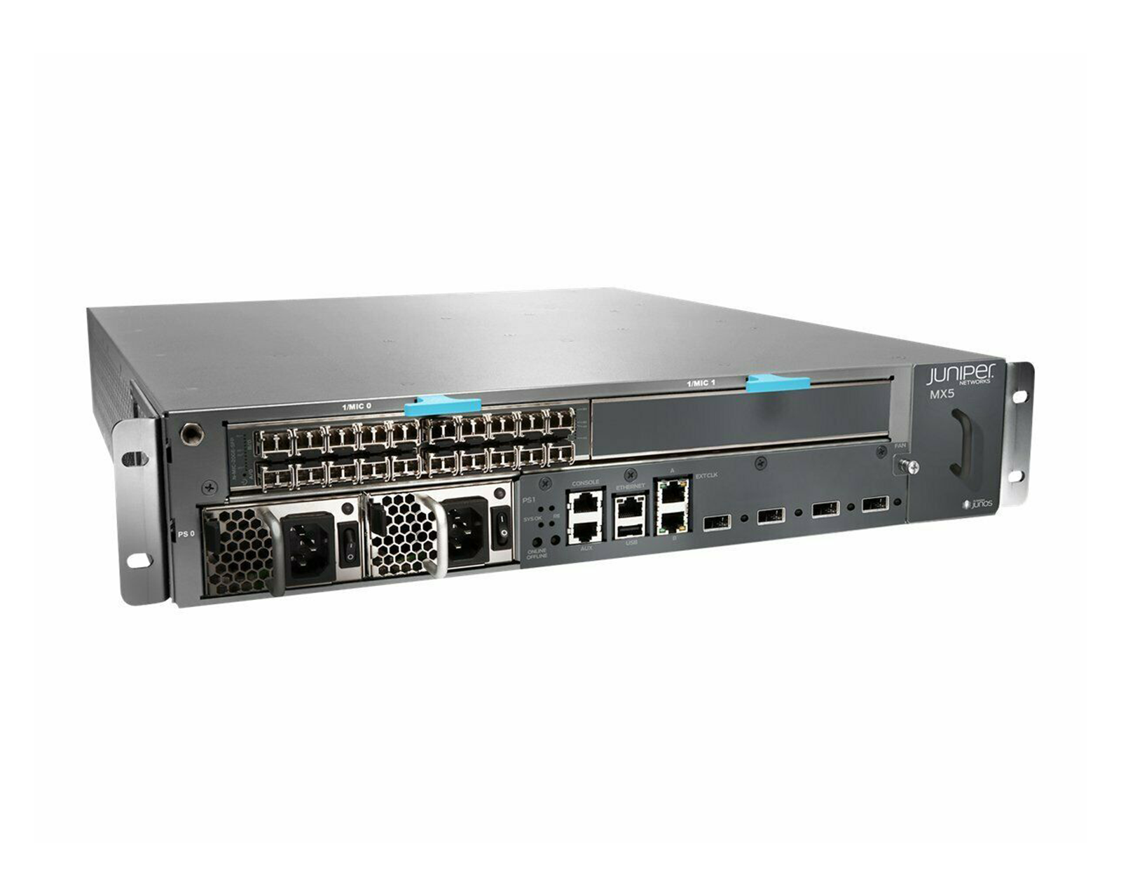 JUNIPER CHAS-MX5-T-S-A 2U 네트워크 라우터(MIC-3D-20GE-SFP 2X 전원 공급 장치 포함) | 사용된 메인 이미지