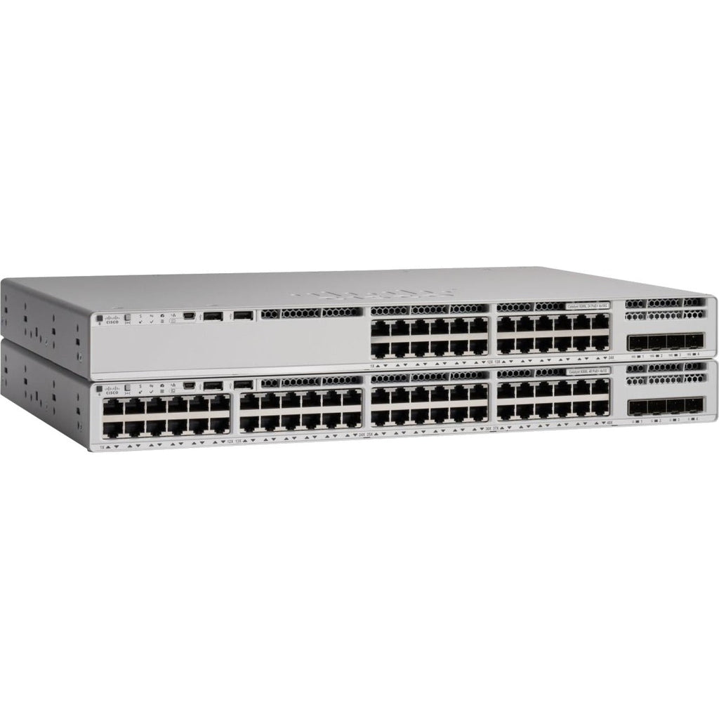 Cisco C9200L-24T-4X-A Catalyst 9200L 24-Port Data 4x 10G SFP+ Network Advantage L3 Switch | USED