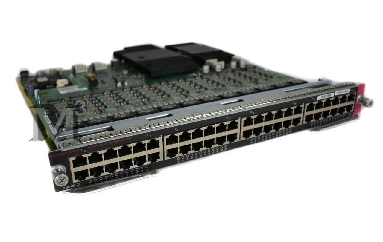 CISCO WS-X6148A-GE-45AF 48 ポート GIGE RJ-45 802.3AF POE ドーター カード - |新しい