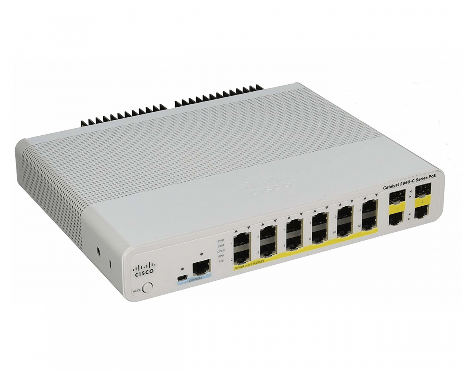 Cisco WS-C2960C-12PC-L Catalyst 2960C 12-Port FE PoE 124W Dual Uplink LAN Base Compact Switch - | NEW