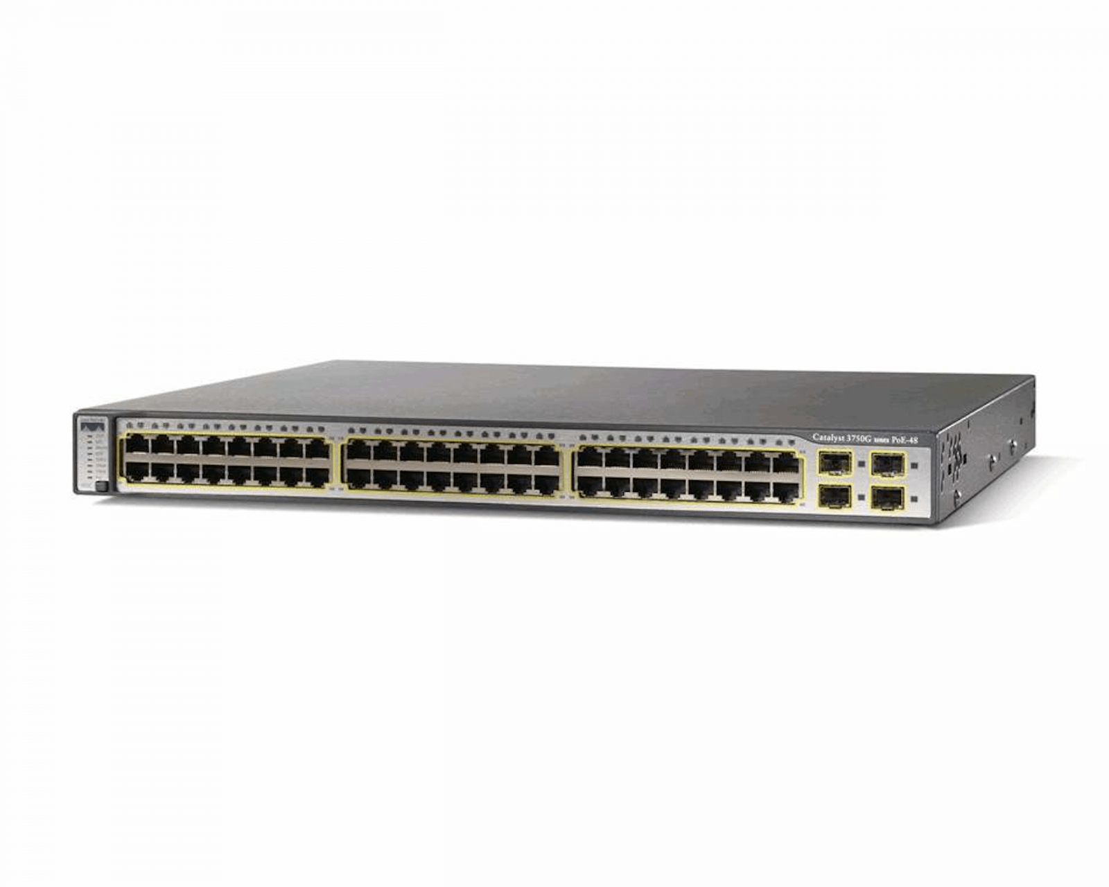 CISCO WS-C3750G-48PS-S 48PORT MANAGED GIGABIT POE SWITCH 3750G | USED