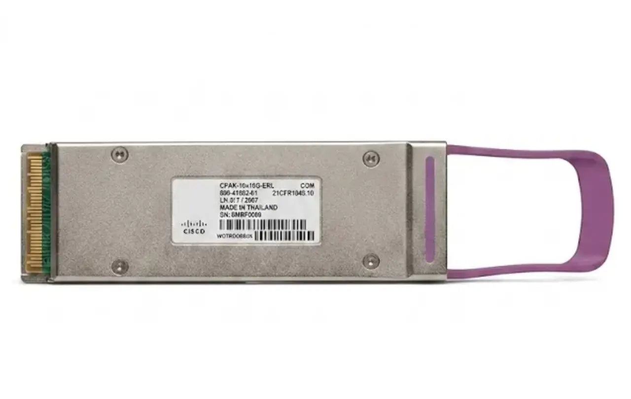Émetteur-récepteur Cisco CPAK-10X10G-ERL 100G CPAK 10x10G-ERL 1550nm 25km SMF G.652 MPO/MTP DDM - | NOUVEAU