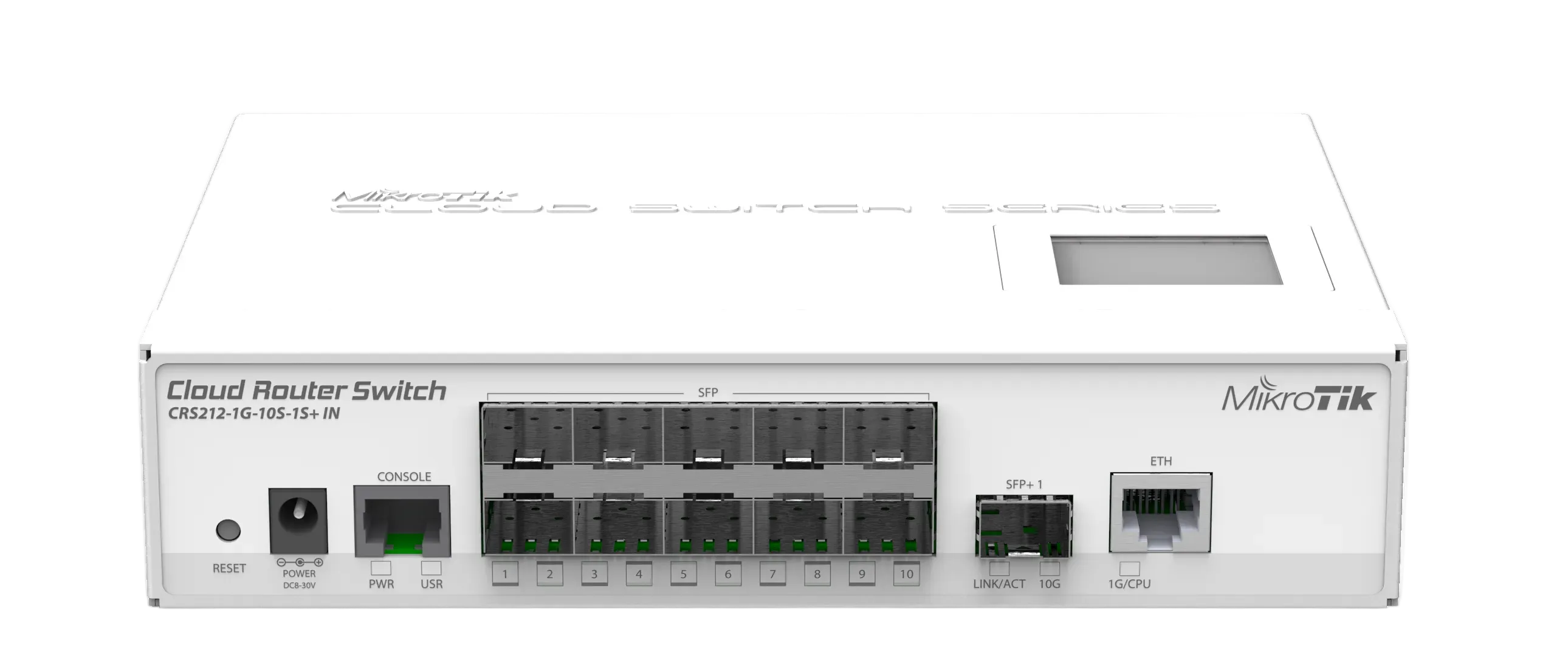 MikroTik CRS212-1G-10S-1S+IN クラウドルーター <tc>ネットワークスイッチ</tc> 1x GbE 10x SFP 1x 10G SFP+ レイヤー3 - | 新品 メイン画像