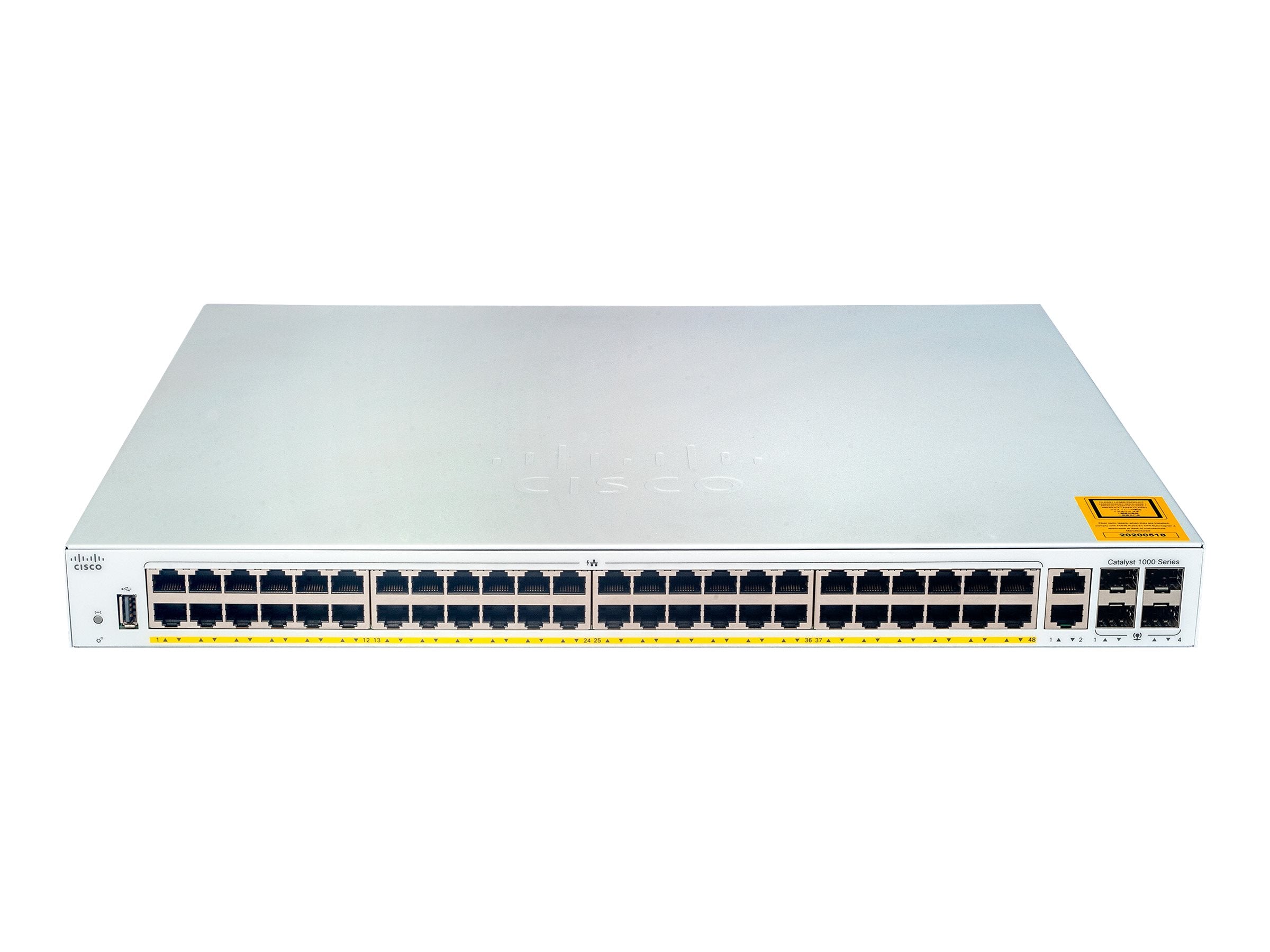 Cisco C1000-48P-4G-L Catalyst 1000 48端口千兆以太网PoE+ 370W 4个1G SFP二层端口 <tc>交换机</tc> - | 新