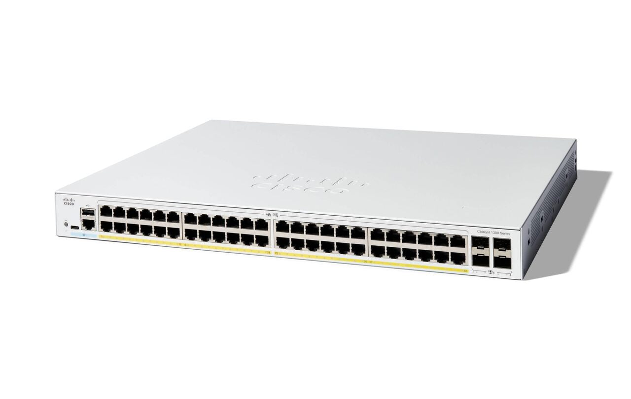 Cisco C1300-48FP-4X Catalyst 1300 48 cổng GbE PoE+ 740W 4x 10G SFP+ Quản lý <tc>công tắc mạng</tc> - | MỚI Hình ảnh chính