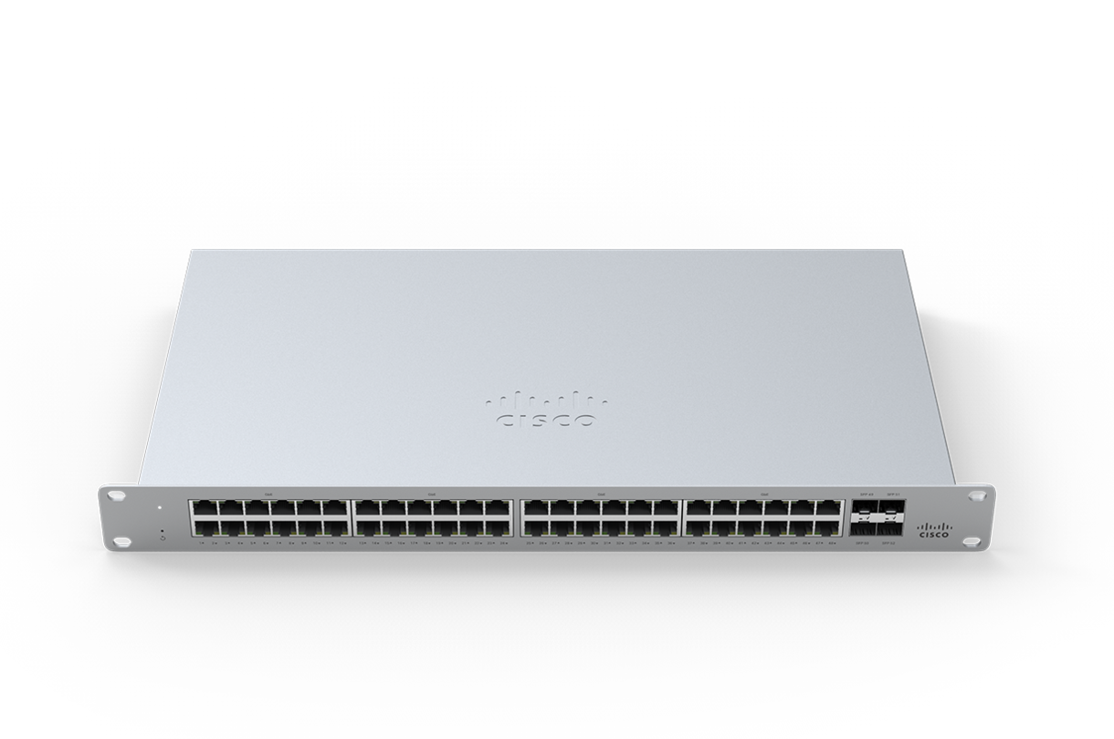Cisco Meraki MS120-48LP-HW 48端口千兆以太网PoE+ 370W 4个1G SFP端口 云交换机 <tc>交换机</tc> | 二手