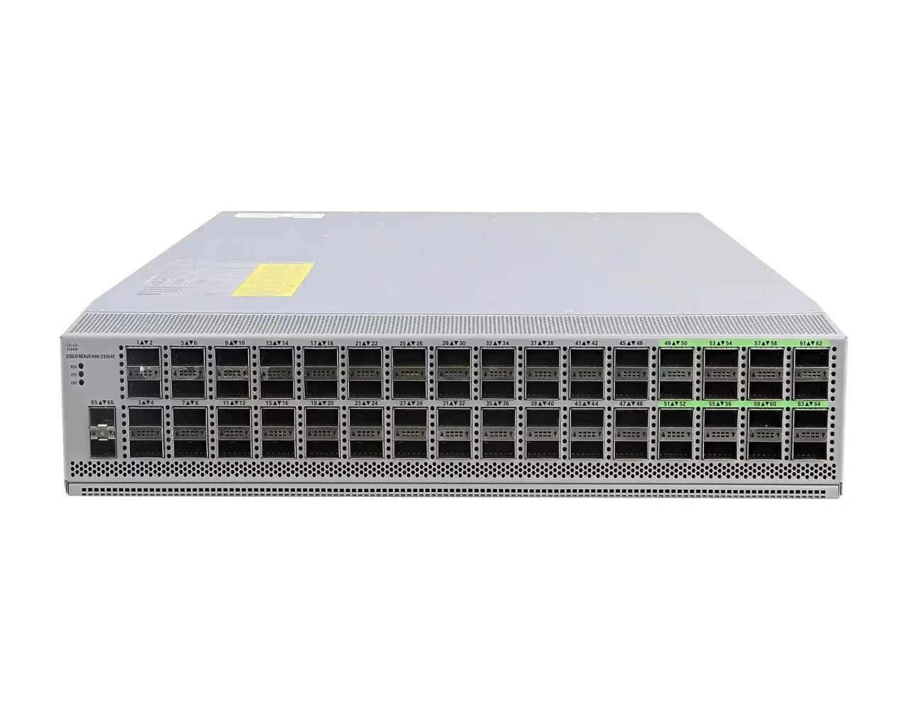 Cisco N9K-C9364C Nexus 9000 9364C 64x 40/100G QSFP28 12,84 Tbit/s Couche 3 ACI Spine <tc>Switch</tc> NX-OS - | NOUVEAU