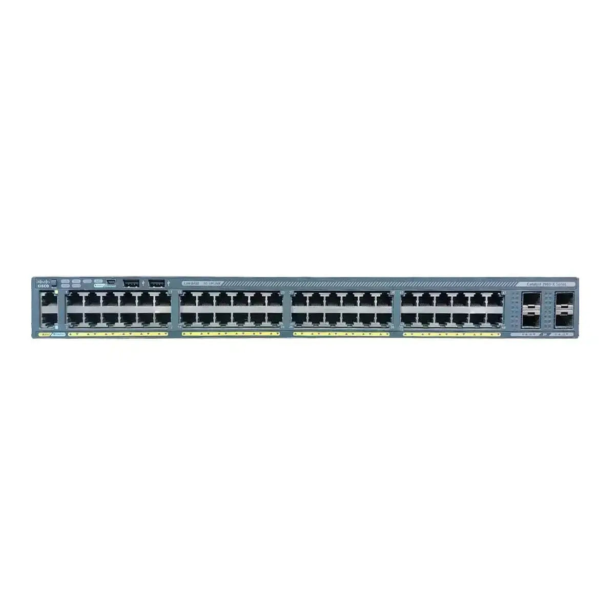 Cisco WS-C2960X-48TS-L Catalyst 2960-X 48-Port GbE 4x 1G SFP FlexStack-Plus LAN Base Switch | USED