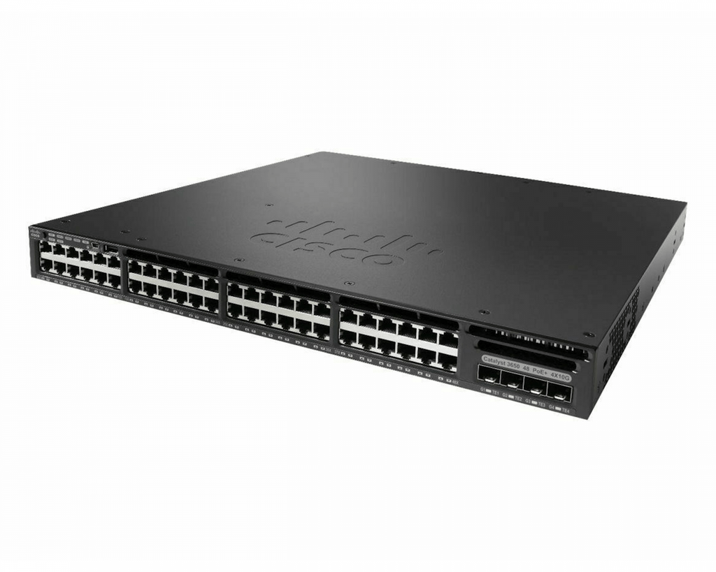 Cisco WS-C3650-48FD-E 48 Port Gigabit PoE+ IP-Dienste 2x 10G PWR-C2-1025WAC | GEBRAUCHT