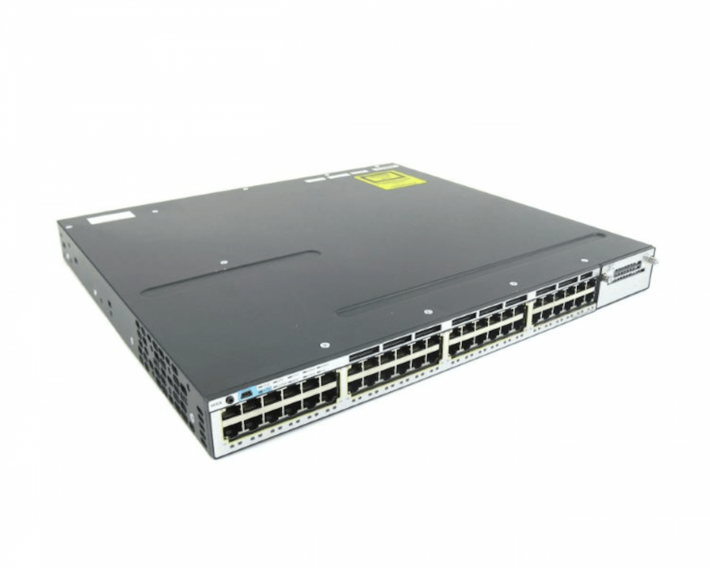 CISCO WS-C3750X-48PF-S 48 端口千兆位以太网 PoE+ IP Base 1100W AC PWR - |新的