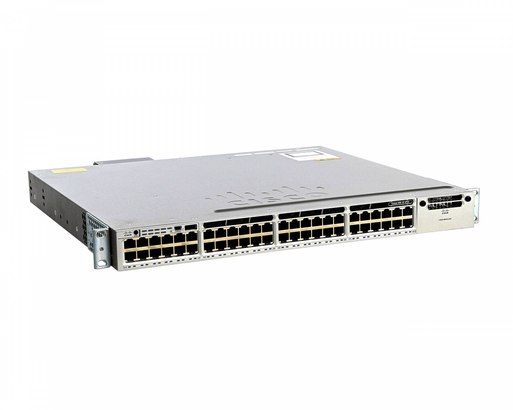 Cisco WS-C3850-48U-E 48-Port Full PoE+ <tc>Switch</tc> 1100WAC PWR 3850 IP-Dienste - | NEU