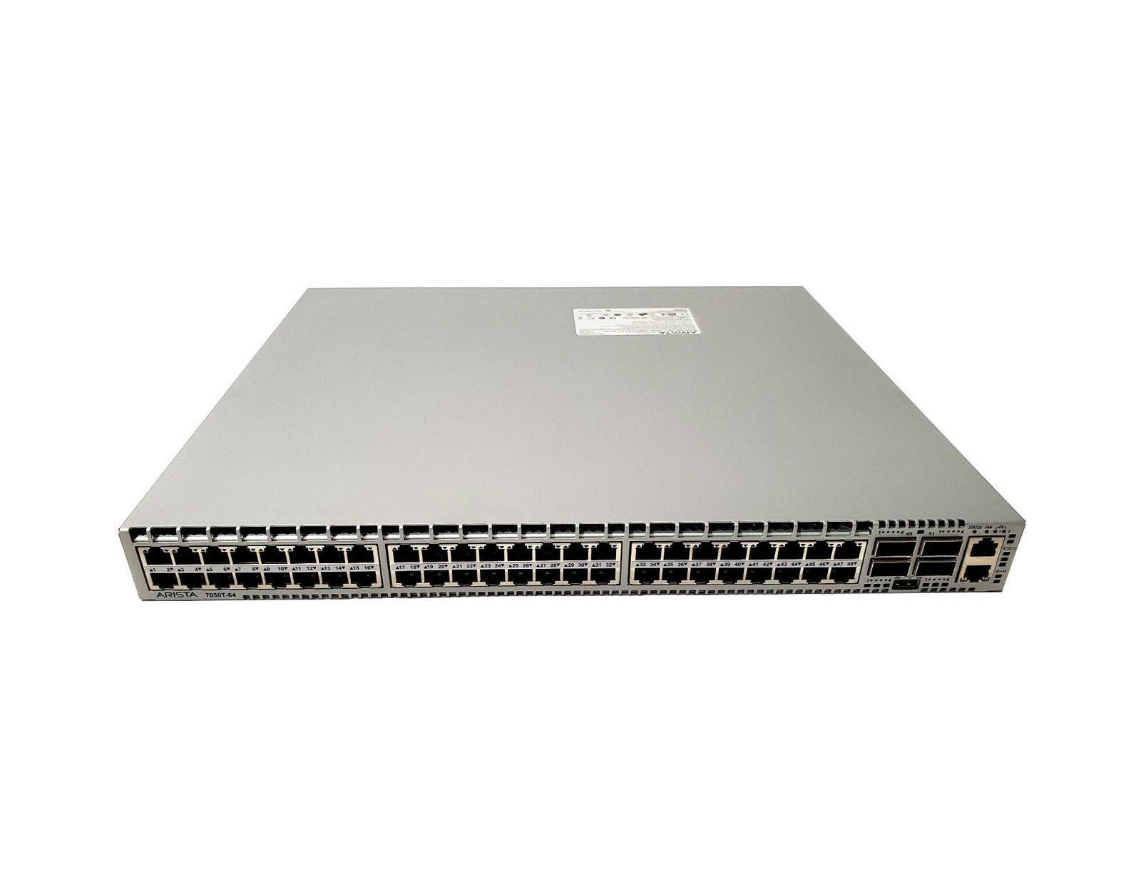 Arista DCS-7050T-64-F 7050T 48-Port 10GBASE-T 4x 40G QSFP+ 1,28Tbps Rechenzentrum <tc>Switch</tc> | GEBRAUCHT