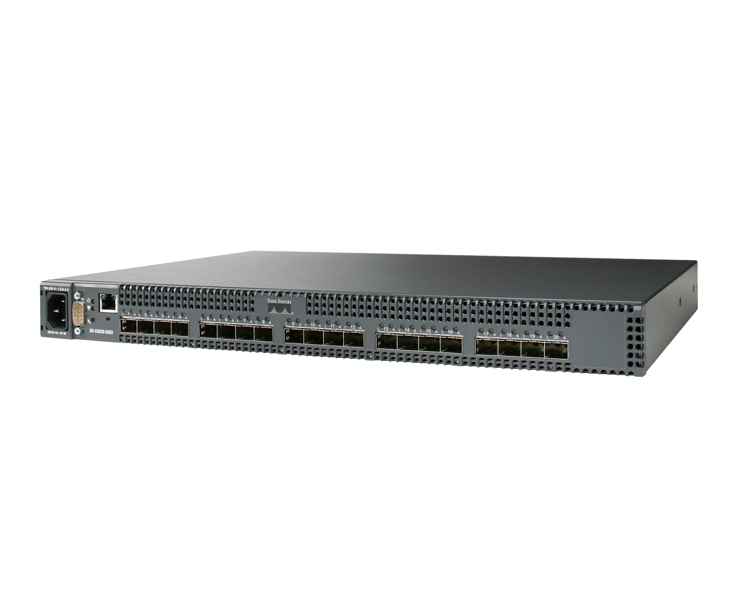 Cisco DS-C9020-20K9 20-Port 4-Gbit/s-SFP-Fabric-SAN-MDS <tc>Switch</tc> mit 20x DS-SFP-FC4G-SW | GEBRAUCHT