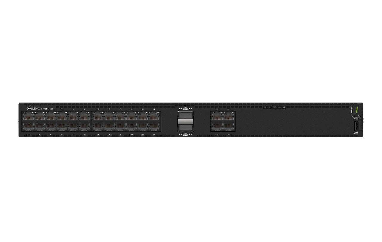 Dell EMC S4128T-ON S4100-ON 28 ports 10GBASE-T 2x 100G QSFP28 Ethernet de couche 3 à 960 Gbit/s <tc>Switch</tc> - | NOUVEAU