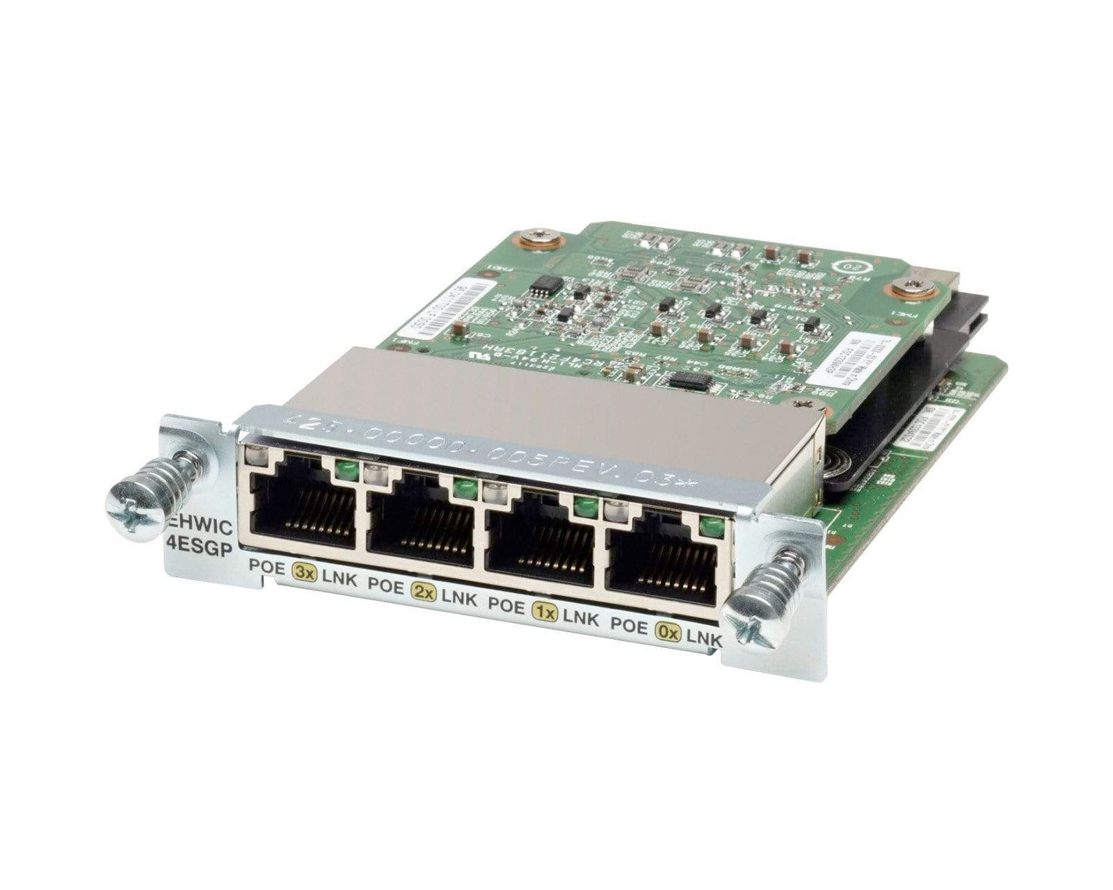 Cisco EHWIC-4ESG-P 4 ports Ethernet 10/100/1000 <tc>Switch</tc> Carte avec PoE - | NOUVEAU Image principale